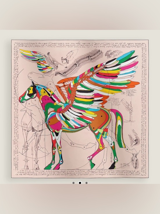 Hermes Accessories - Brand new hermes Le Pegase d'Hermès scarf 140